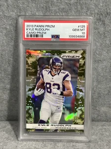 2013 Panini Prizm Camo - Kyle Rudolph - 125 - PSA 10 - POP 1 - RARE - Picture 1 of 3