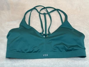 victoria secret sports bra medium green teal comfortable lightly lined - Picture 1 of 6