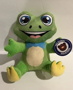 Frosch Plüschtier Neu mit Etikett A&A Global Industries Inc. Grün Gelb Blau - Bild 1 von 4