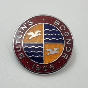 1966 BUTLINS BOGNOR REGIS HOT ENAMEL BADGE IN VERY GOOD CONDITION PERFECT PIN - Picture 1 of 8