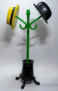 Set shaker sale e pepe supporto cappello vintage - MADE IN USA alto 6,25" - set 3 pezzi - Foto 1 di 12
