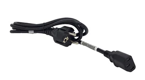 Cable de alimentación de aparatos de llamada, cable de alimentación Schuko enchufe C13 NUEVO 1,5 m negro - Imagen 1 de 2