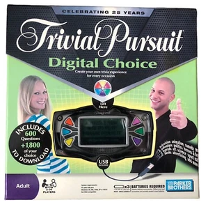 Parker Brothers Trivial Pursuit Digital Choice Game 25th Celebration Edition - Picture 1 of 12