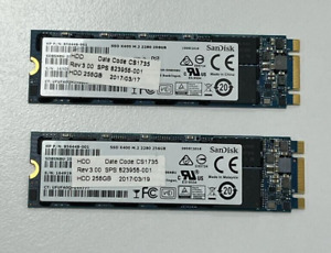 New listing2 x Sandisk X400 256GB SATA SSD M.2 2280 SD85N8U-256G-1012