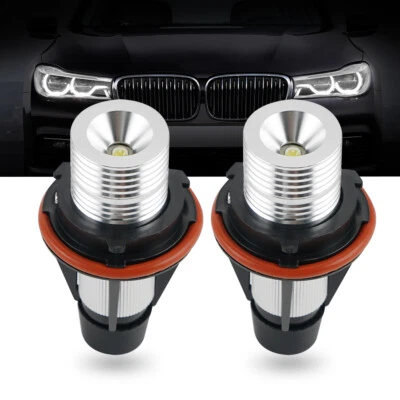 White LED Angel Eyes Halo Ring Marker Light Bulbs for BMW 525i 530i 545i 550i M5 - Image 1 of 4