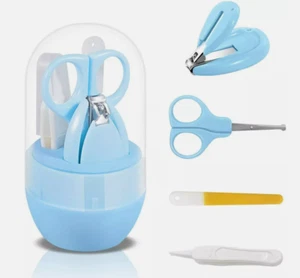 Baby Infant Nail Clipper Trimmer Scissor File Nasal Tweezer Grooming Kit Set - Picture 1 of 6