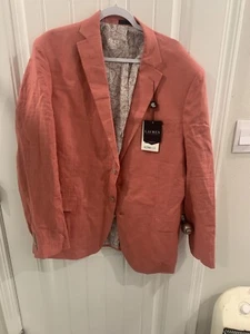 Polo Ralph Lauren Sport Coat 46t  100% Linen Vintage Pink - Picture 1 of 6