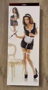 Chilirose Fetish Sexy French Maid Fancy Dress Costume Uniform Hen Party 9pc Set - Picture 1 of 4