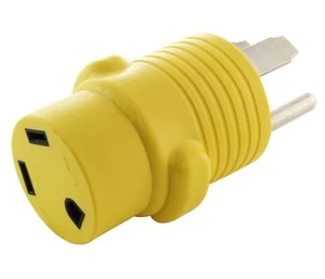 50A NEMA 14-50 Plug to 30A NEMA TT-30 Connector RV Plug Adapter by AC WORKS® - Bild 1 von 8