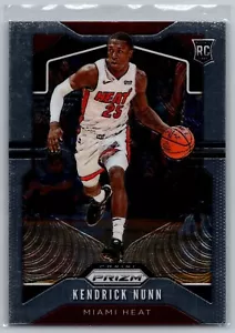 2019-20 Panini Prizm #501 Kendrick Nunn Rookie RC Miami Heat NBA Basketball Card - Foto 1 di 2