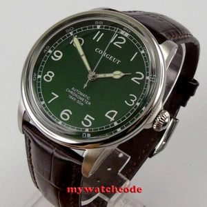 Corgeut 41 mm reloj para hombre esfera verde luminoso miyota reloj mecánico automático - Imagen 1 de 6