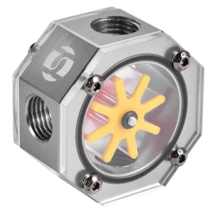 Aluminum Alloy G1/4 Thread Water Cooling Meter Indicator For PC Water ZOK - Photo 1/9