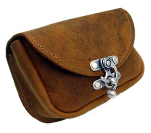 Gürteltasche Hell-braun Leder Handarbeit  Neu Hüfttasche Rindsleder Bauch-Tasche - Bild 1 von 3