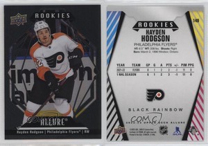 2022-23 Upper Deck Allure Rookies Black Rainbow Hayden Hodgson #149 Rookie RC