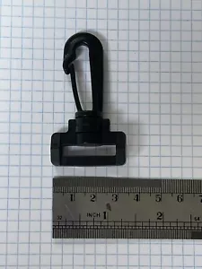 2pcs 25mm Black Plastic Swivel Snap Hook for bags, straps. Buckle. Fast Ship, AU - Picture 1 of 4