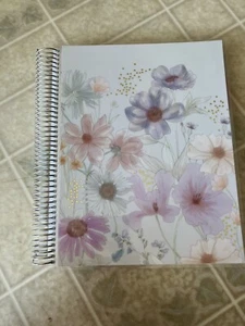 Undated Homeschool Planner 8.5" x 11" 12-Month Metallic Wildflower Erin Condren - Picture 1 of 12