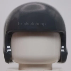 Lego Dark Bluish Gray Minifigure Headgear Helmet Sports Flight Football Hockey - Picture 1 of 2