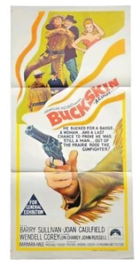 Daybill Buckskin 60's Vintage Original Australian Movie Poster Barry Sullivan - Foto 1 di 12