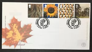 QEII 2000 Unaddressed Tree & Leaf FDC Dependence on Plants, St Austell Cancel - Picture 1 of 1