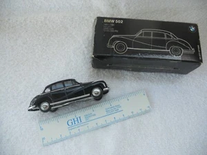 BMW 502 TOY CAR 4-DOOR SEDAN, 1954-61, 1:43MINICHAMPS CLASSIC LINE SERIES,BLACK - Picture 1 of 8