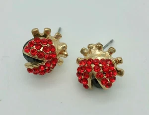 Rote Marienkäfer Ohrstecker Insekt Marienkäfer Natur Schmuck Kostüm - Bild 1 von 2