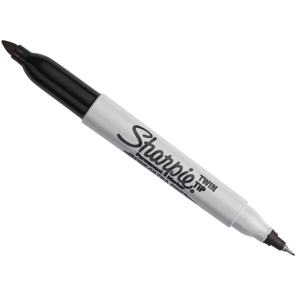 Sharpie® 1985877 Twin Tip Permanent Marker Black - Image 1 of 1