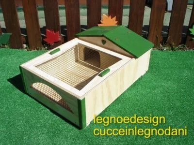 Caisse Pour Tortues De Terre Avec Terrarium En Règle Métallique Cm 62x44x24h - Photo 1/4