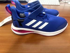 New Adidas Disney Mickey Fortarun Shoes Bold Blue - Blue / Pink - Picture 1 of 6