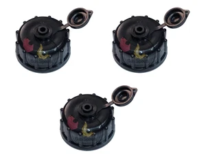 3x WEDCO Coarse Threaded Gas Can Cap Pre-install Vent w 2 Military Grade Gaskets - Picture 1 of 4