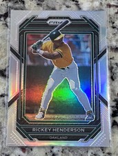 Rickey Henderson 2023 Panini Prizm Silver Prizm Card #234 Oakland A’s