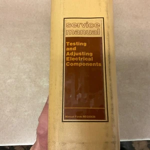 CAT Caterpillar TESTING & ADJUSTING ELECTRICAL COMPONENTS SERVICE MANUAL GUIDE - Picture 1 of 13