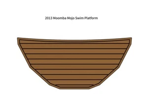 2013 Moomba Mojo Swim Platform Step Pad Boat EVA Foam Faux Teak Deck Floor Mat - Picture 1 of 23