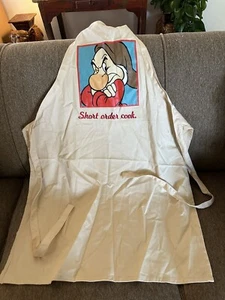 Disney Disneyland Walt Disney Resort Apron Grumpy Snow White Embroidered NWOT - Picture 1 of 4
