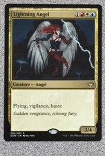 MAGIC THE GATHERING LIGHTNING ANGEL 1X - DUEL DECKS - RARE - LP - MTG