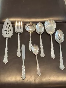 1847 Rogers Bros Centennial Silver plate Serving Hostess Set 8 piece RARE PIECES - Picture 1 of 14