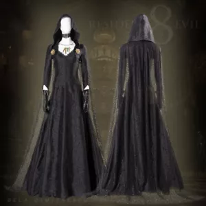Resident Evil Village Bela Dimitrescu Kleid Cosplay Kostüm Halloween Frauen Menge - Bild 1 von 12