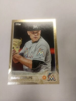 2015 Topps David Phelps Gold Parallel #US30 (Marlins) #1637/2015 (PWE) - Image 1 of 2