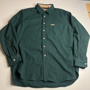 Camisa de Franela Remington Ropa Exterior XL Verde Negra Cuadros Hecha en EE. UU. - Imagen 1 de 7