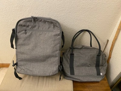 Target Gray Unisex Convertible Backpack and Tote Traveling Bundle Set - Image 1 of 4