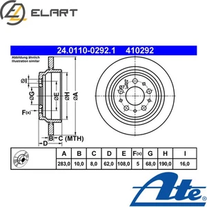 2x BRAKE DISC 24.0110-0292.1 FOR VOLVO V70I850 B5234T4/5234T3 2.3L B 2.4L 5cyl - Picture 1 of 9