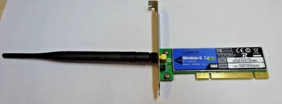 LINKSYS WMP54G Wireless-G Adapter  IEEE 802.11b/g, PCI 2,2  Wireless #GK11880 - Bild 1 von 2