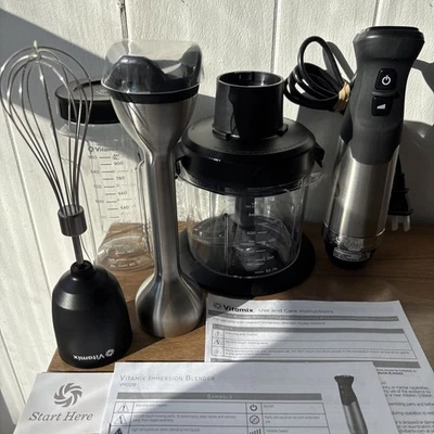 Nuevo en caja Vitamix Licuadora de inmersión de 5 velocidades Paquete de lujo de 4 piezas negra Foto 1 de 4