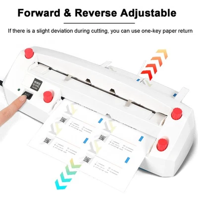 3.5"x2" Electric Automatic Business Card Cutter Slitter Paper Cutting Machine US - Image 1 of 4