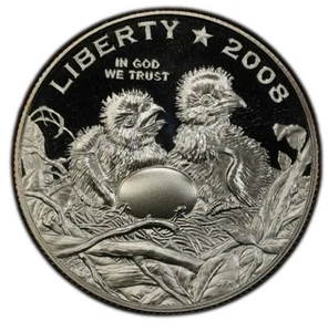 2008-S Bald Eagle Clad Half Dollar Challenger X-691 - Picture 1 of 3