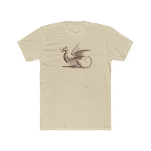 Plain Dragon Graphic Tee, Fun T-Shirt, - Bild 1 von 7