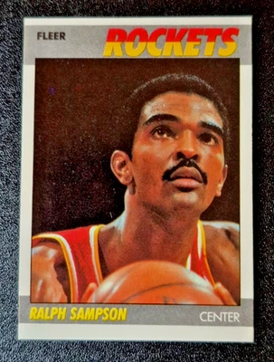 1987-88 Fleer Basketball Ralph Sampson #95 NEAR MINT 87 Houston Rockets 2nd year - Image 1 of 3