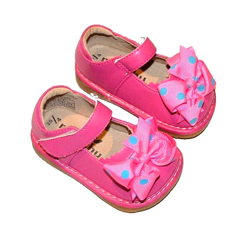 MOOSHU Entrenadores Squeeker Zapato Añadir Un Lazo Rosa Caliente Talla 7-8 Foto 1 de 1