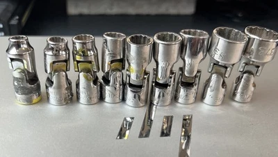 Snap on 106tmua 9 pc 1/4” drive 12 pt sae shallow Universal socket set BONUS 🔥 - Image 1 of 4