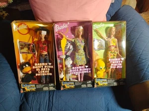 Brand New Barbie Looney Tunes Lot of 3 Tweety - Bugs Bunny - Daffy Duck - Picture 1 of 14