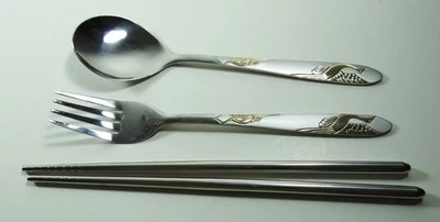 PALILLOS, TENEDOR Y CUCHARA RECUERDOS DE OFICINA DE CORREOS DE TAIWÁN EN ESTUCHE ESPECIAL 7-477A Foto 1 de 4